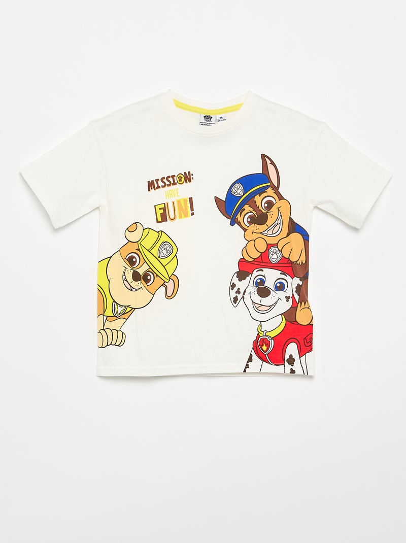 Ensemble short + T-shirt 'Pat' Patrouille' Blanc - Kiabi