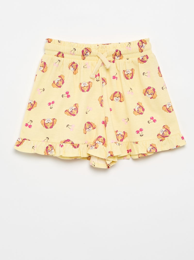 Ensemble short + T-shirt 'Pat' Patrouille' Jaune - Kiabi