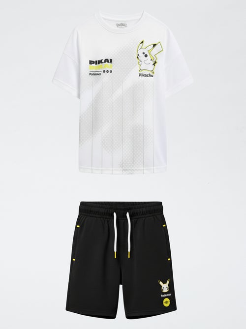 Ensemble short + t-shirt 'Pokémon' 'Pikachu' - 2 pièces - Kiabi