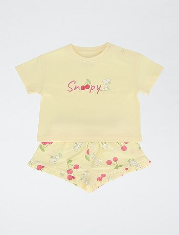 Ensemble short + T-shirt 'Snoopy'