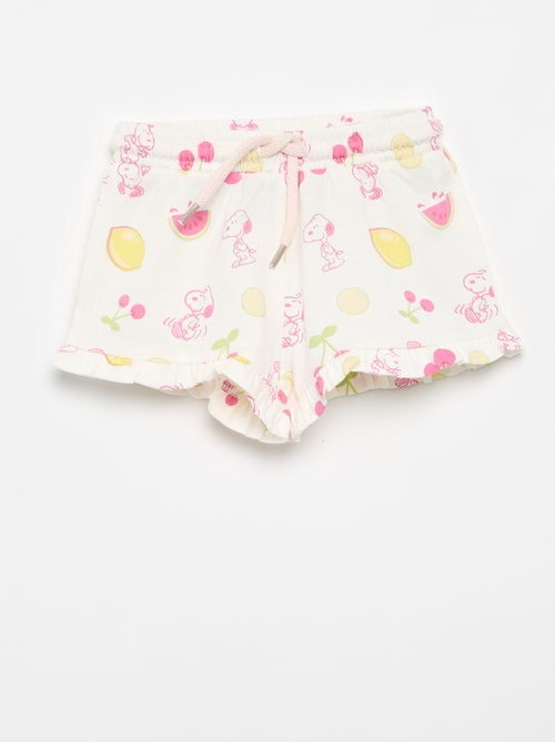 Ensemble short + T-shirt 'Snoopy' - Kiabi