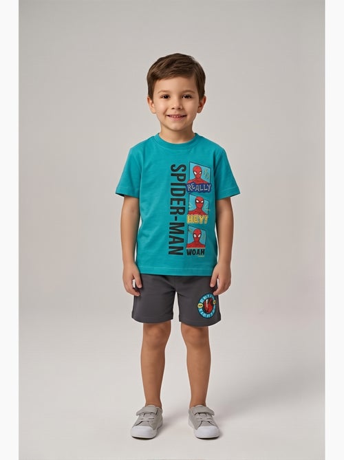Ensemble Short + T-shirt Spider-Man | Licence Officielle - Kiabi Ensemble Short + T-shirt Spider-Man | Licence Officielle - Kiabi