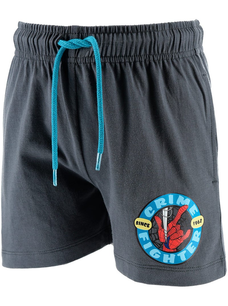 Ensemble Short + T-shirt Spider-Man  | Licence Officielle Bleu turquoise - Kiabi