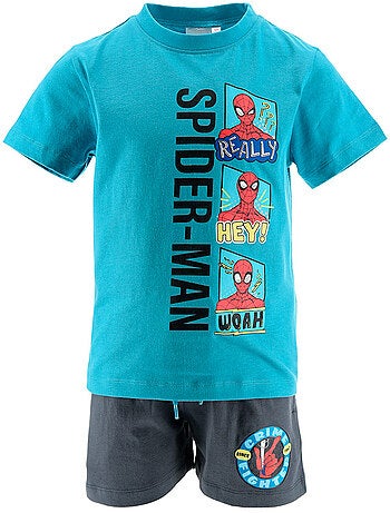 Ensemble Short & T-Shirt Spiderman | Licence Officielle