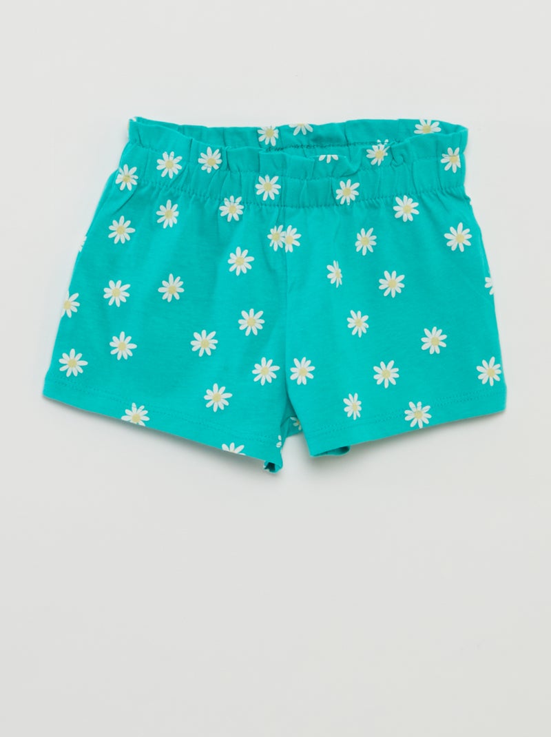 Ensemble short + t-shirt volanté - 2 pièces VERT - Kiabi