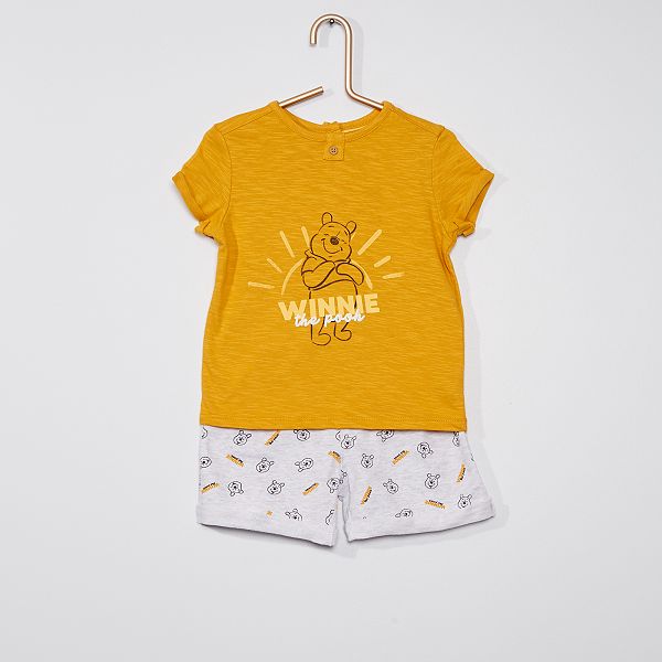Ensemble Short T Shirt Winnie Disney Bebe Garcon Jaune Kiabi 12 00