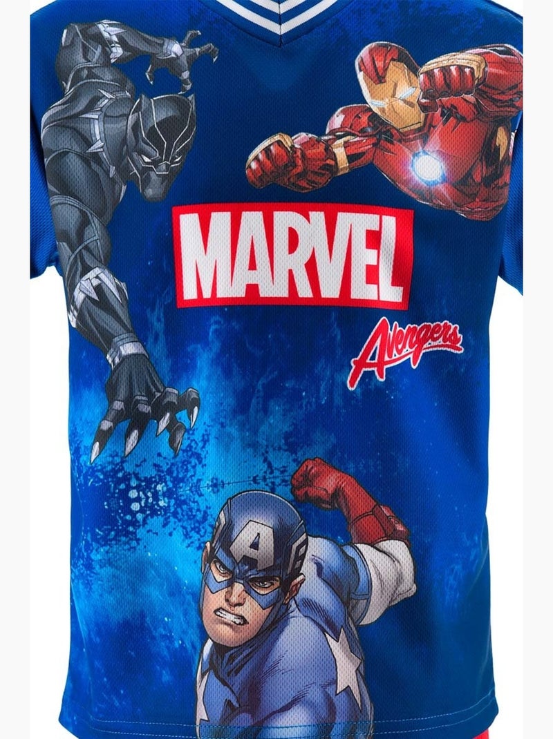 Ensemble Short + Tee-Shirt Avengers| Licence Officielle Bleu - Kiabi