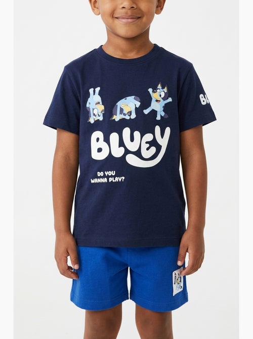 Ensemble short + tee-shirt bluey| licence officielle - Kiabi