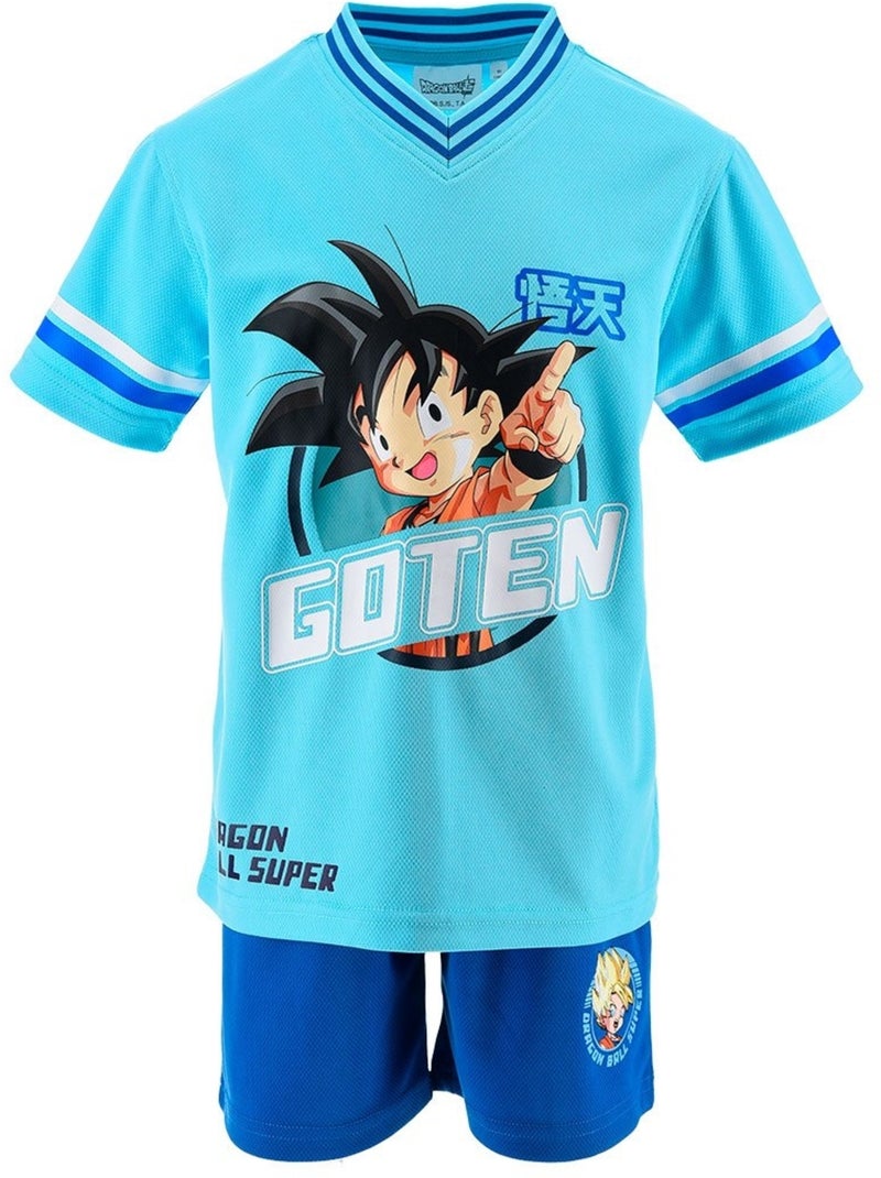 Ensemble Short + Tee-Shirt Dragon Ball| Licence Officielle Bleu - Kiabi