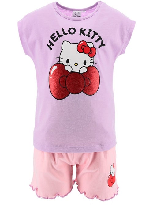 Ensemble Short + Tee-Shirt Hello Kitty | Licence Officielle - Kiabi