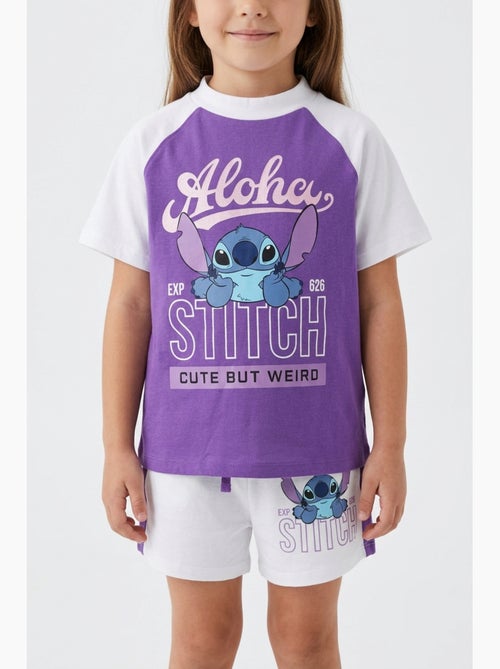 Ensemble Short + Tee-Shirt Lilo et Stitch | Licence Officielle - Kiabi