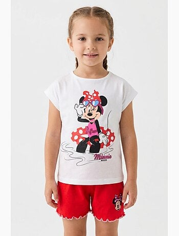 Ensemble Short + Tee-Shirt Minnie Mouse | Licence Officielle