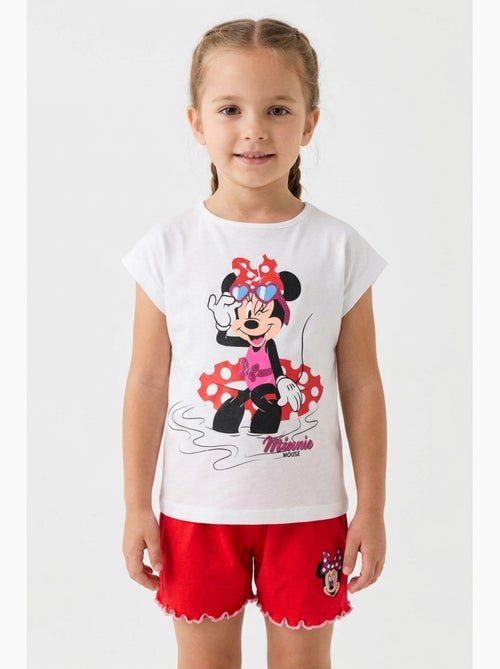 Ensemble Short + Tee-Shirt Minnie Mouse | Licence Officielle - Kiabi