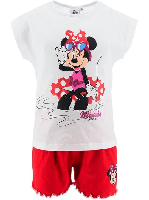 Ensemble Short + Tee-Shirt Minnie Mouse | Licence Officielle - Kiabi
