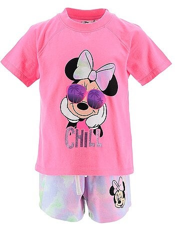 Ensemble Short + Tee-Shirt Minnie Mouse | Licence Officielle