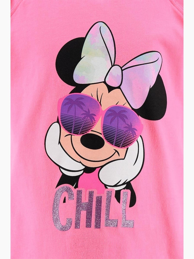 Ensemble Short + Tee-Shirt Minnie Mouse | Licence Officielle Rose - Kiabi