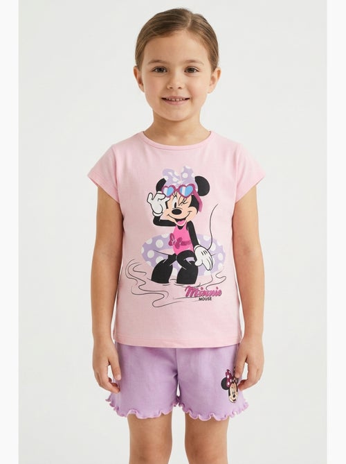 Ensemble Short + Tee-Shirt Minnie Mouse | Licence Officielle - Kiabi