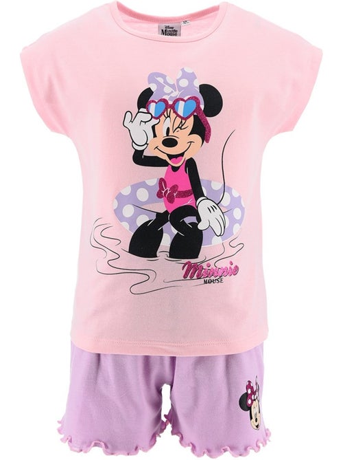 Ensemble Short + Tee-Shirt Minnie Mouse | Licence Officielle - Kiabi