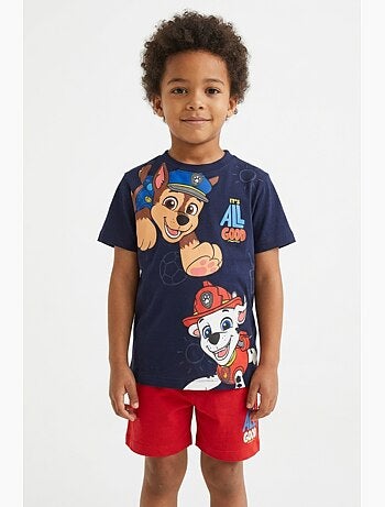 Ensemble Short + Tee-Shirt Pat Patrouille| Licence Officielle
