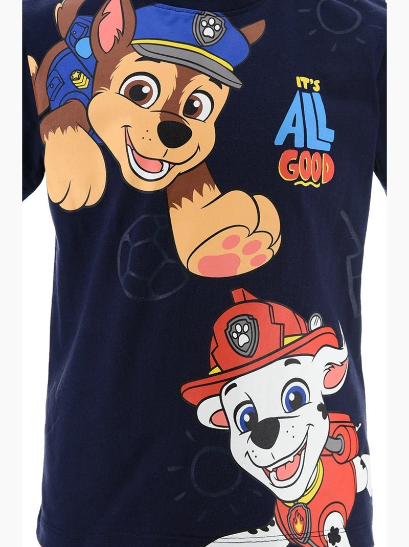 Ensemble Short + Tee-Shirt Pat Patrouille| Licence Officielle Bleu marine - Kiabi