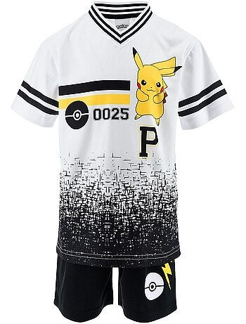 Ensemble Short + Tee-Shirt Pokemon| Licence Officielle