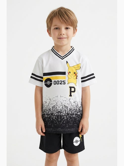 Ensemble Short + Tee-Shirt Pokemon| Licence Officielle - Kiabi Ensemble Short + Tee-Shirt Pokemon| Licence Officielle - Kiabi