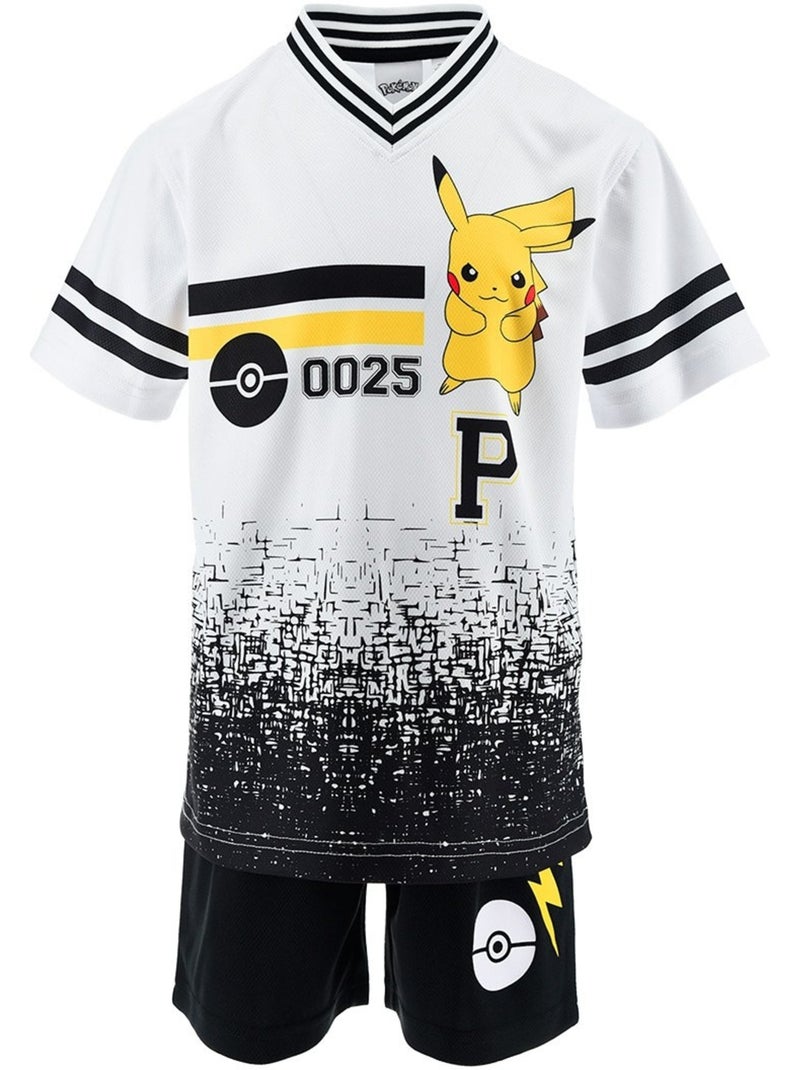 Ensemble Short + Tee-Shirt Pokemon| Licence Officielle Blanc - Kiabi