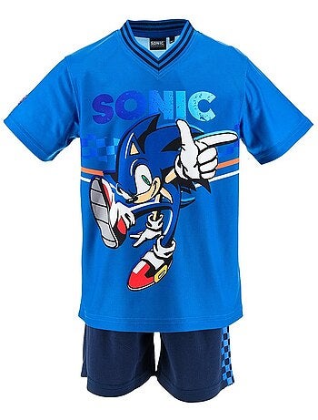 Ensemble Short + Tee-Shirt Sonic| Licence Officielle