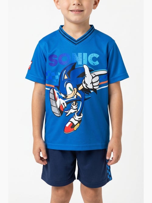 Ensemble Short + Tee-Shirt Sonic| Licence Officielle - Kiabi Ensemble Short + Tee-Shirt Sonic| Licence Officielle - Kiabi