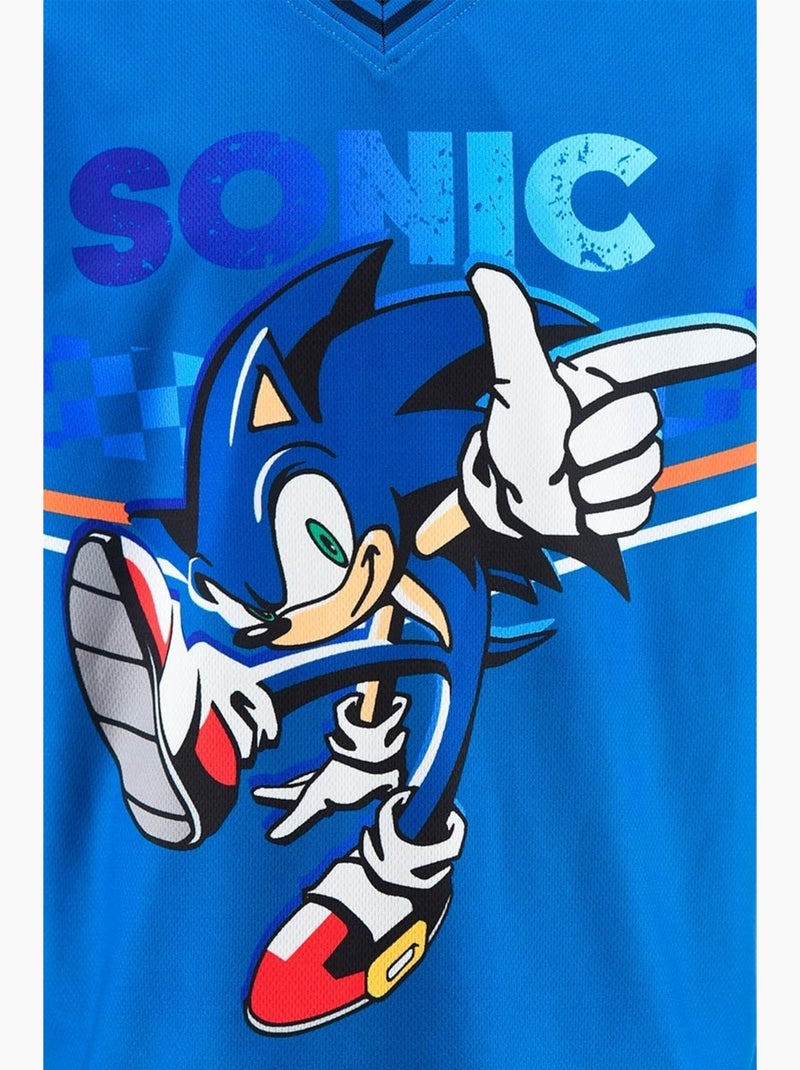 Ensemble Short + Tee-Shirt Sonic| Licence Officielle Bleu - Kiabi