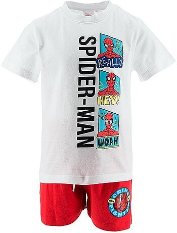 Ensemble short + tee-shirt spiderman| licence officielle