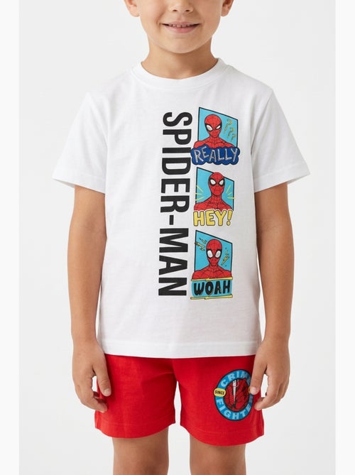 Ensemble Short + Tee-Shirt Spiderman| Licence Officielle - Kiabi Ensemble Short + Tee-Shirt Spiderman| Licence Officielle - Kiabi