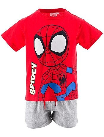 Ensemble Short + Tee-Shirt Spidey| Licence Officielle
