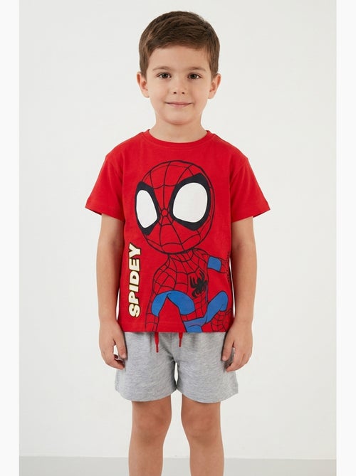 Ensemble Short + Tee-Shirt Spidey| Licence Officielle - Kiabi Ensemble Short + Tee-Shirt Spidey| Licence Officielle - Kiabi