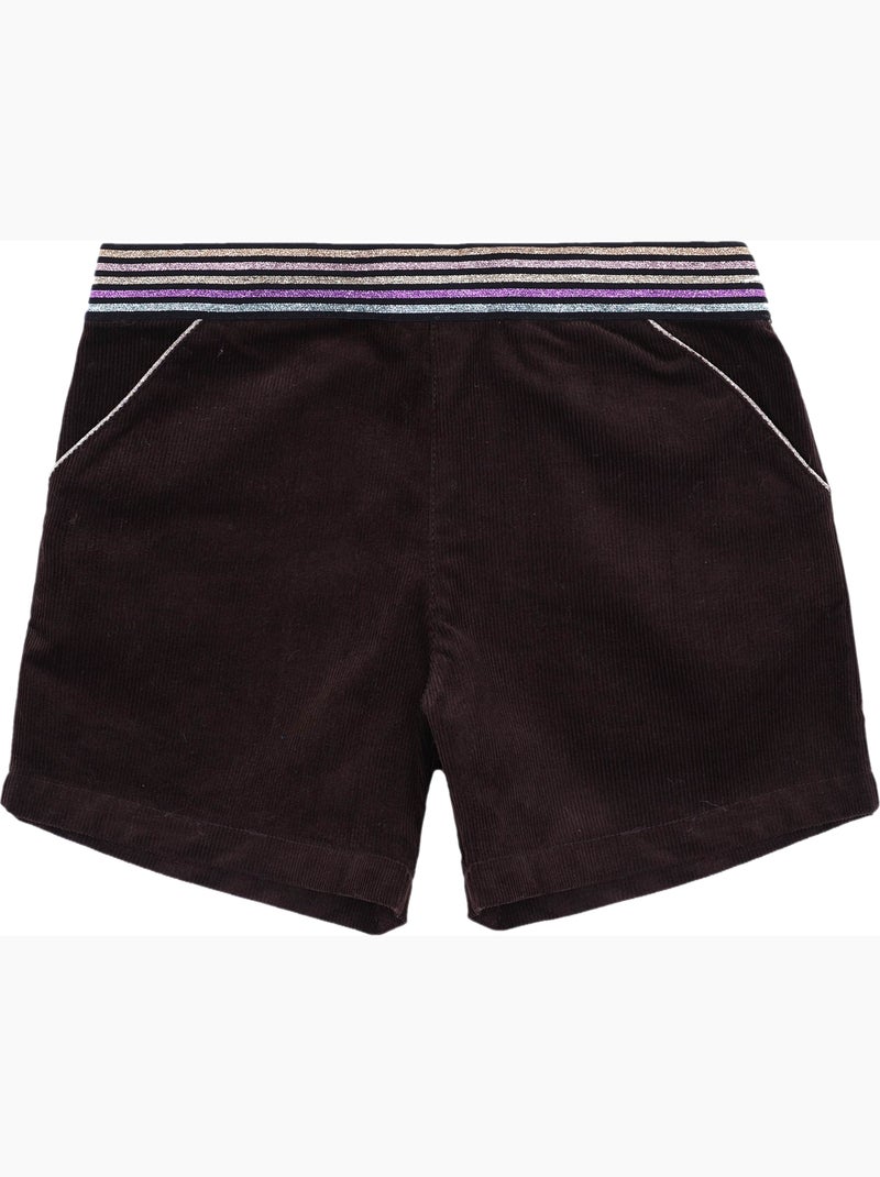 Ensemble   Short Velours  & Col Roulé  - 'LA FAUTE A VOLTAIRE' Marron - Kiabi