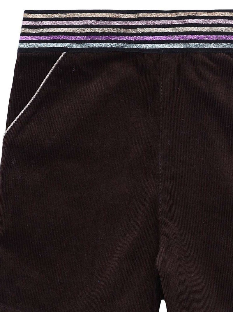 Ensemble   Short Velours  & Col Roulé  - 'LA FAUTE A VOLTAIRE' Marron - Kiabi