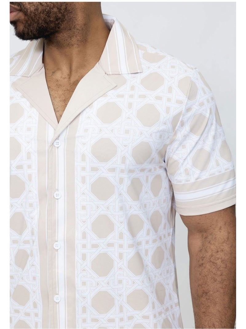 Ensemble Short,Chemise Kebello Beige - Kiabi