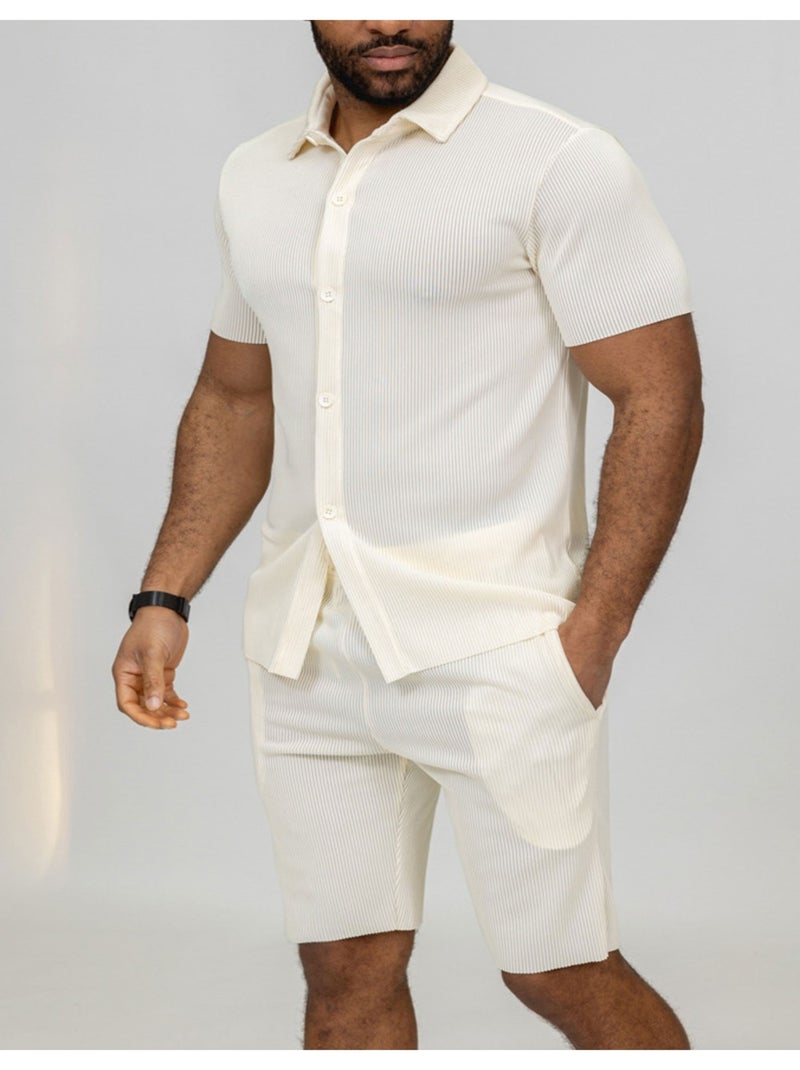 Ensemble Short,Chemise Kebello Blanc - Kiabi