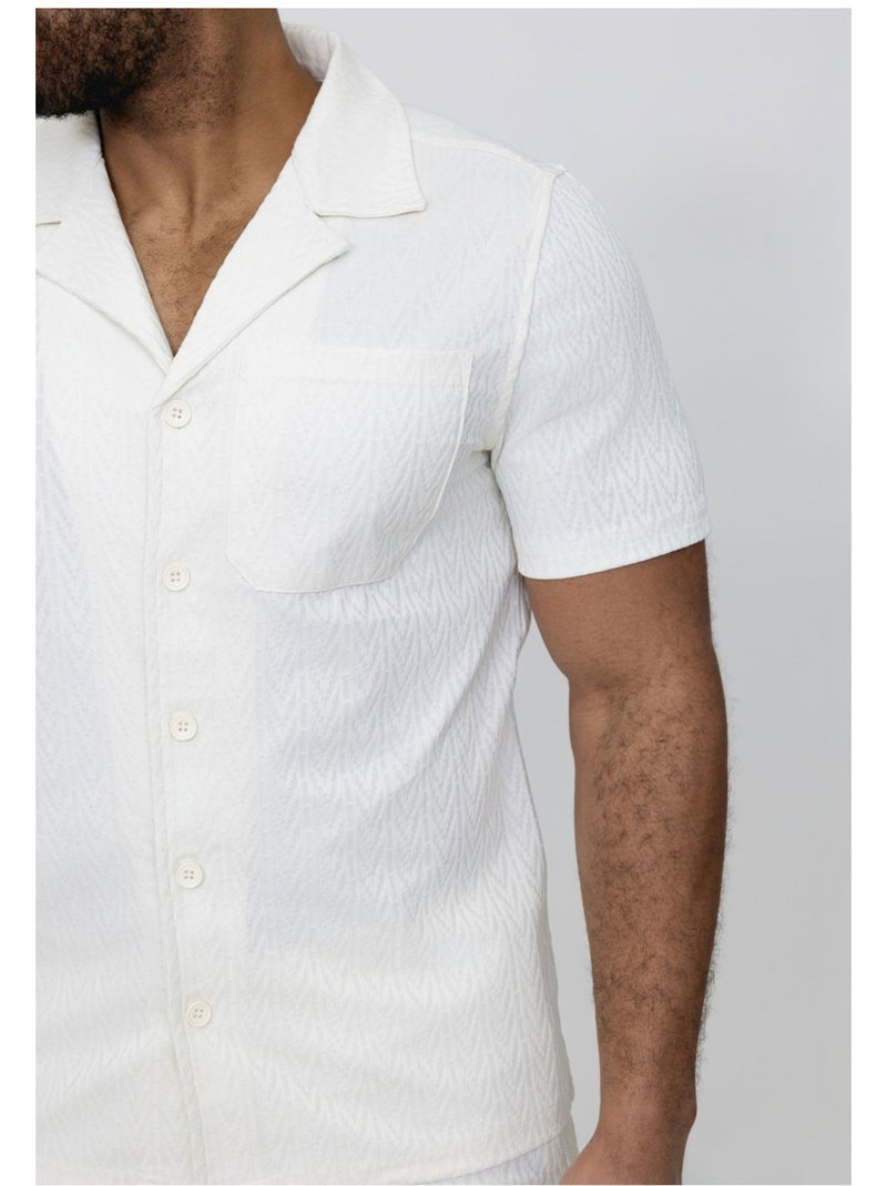 Ensemble Short,Chemise Kebello Blanc - Kiabi