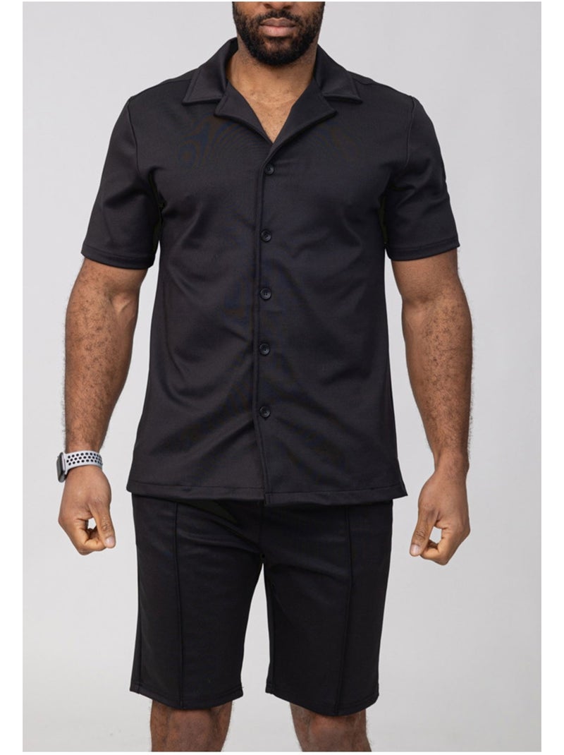 Ensemble Short,Chemise Kebello Noir Noir - Kiabi