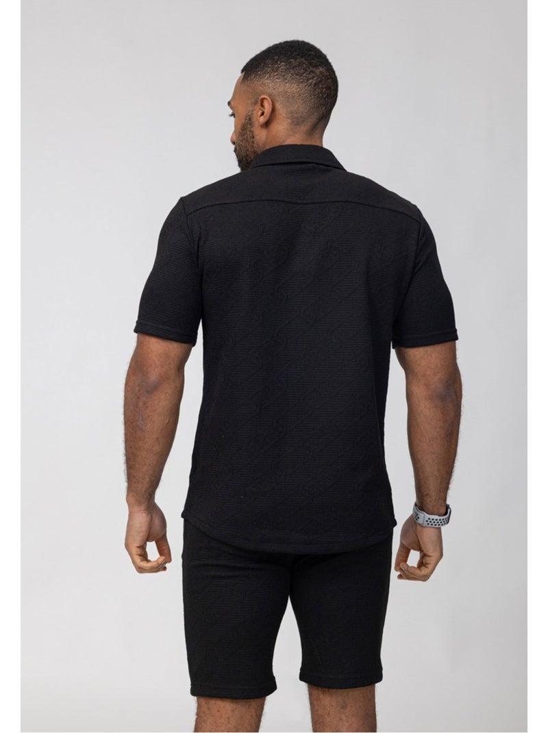 Ensemble Short,Chemise Kebello Noir Noir - Kiabi