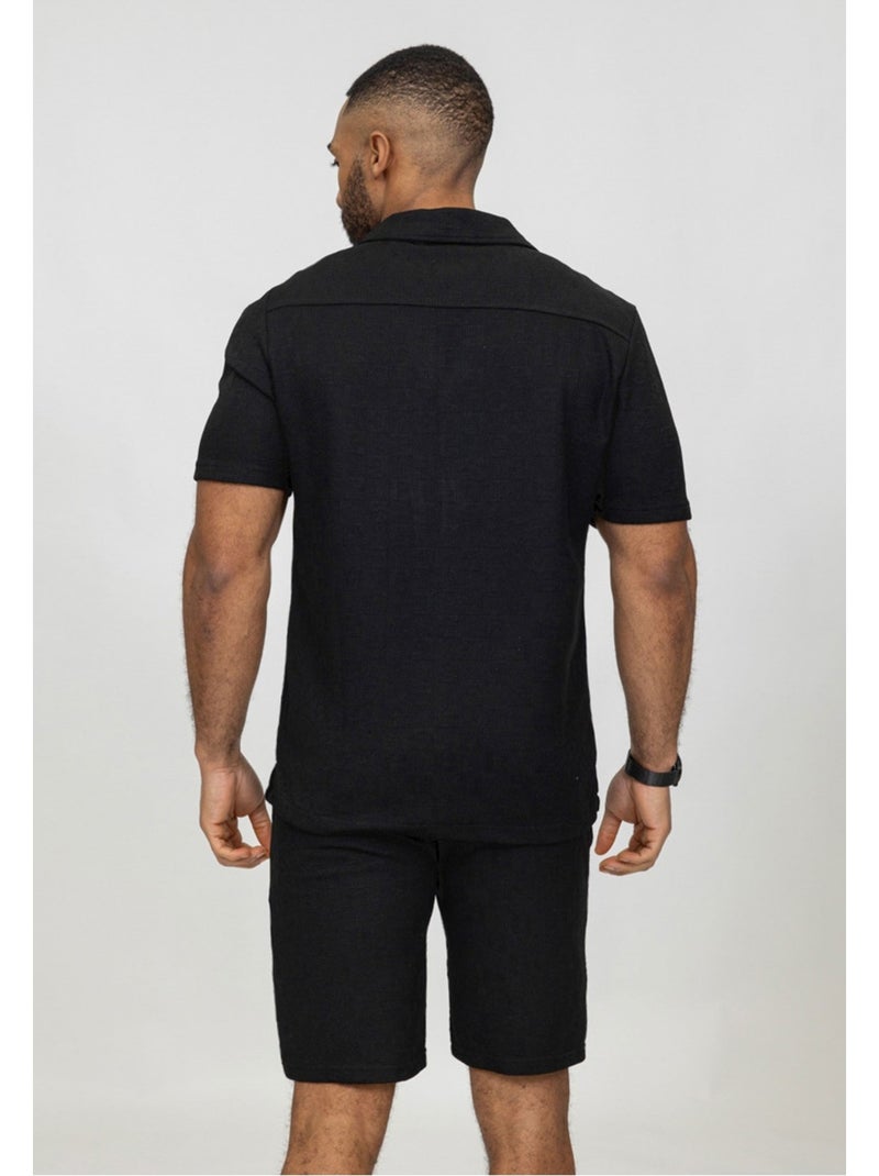 Ensemble Short,Chemise Kebello Noir Noir - Kiabi