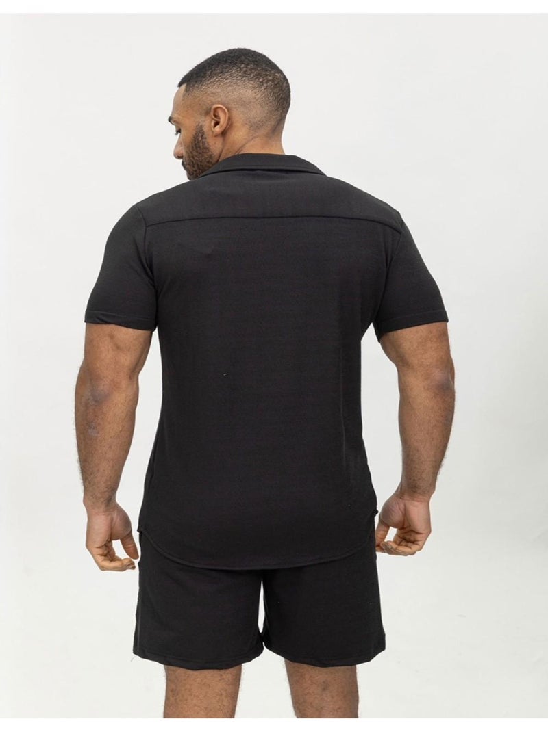 Ensemble Short,Chemise Kebello Noir Noir - Kiabi