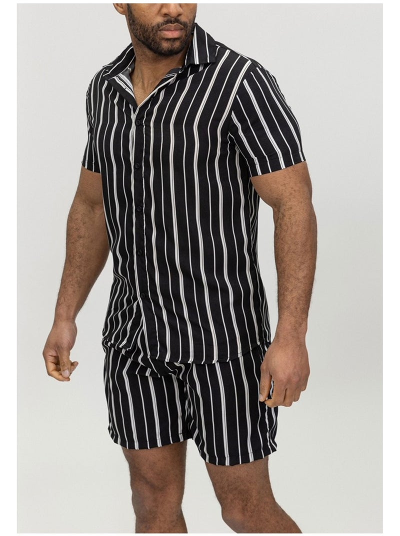 Ensemble Short,Chemise Kebello Noir Noir - Kiabi