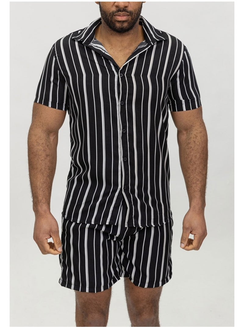 Ensemble Short,Chemise Kebello Noir Noir - Kiabi