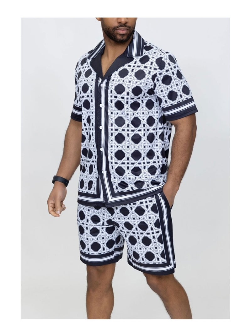 Ensemble Short,Chemise Kebello Noir Noir - Kiabi