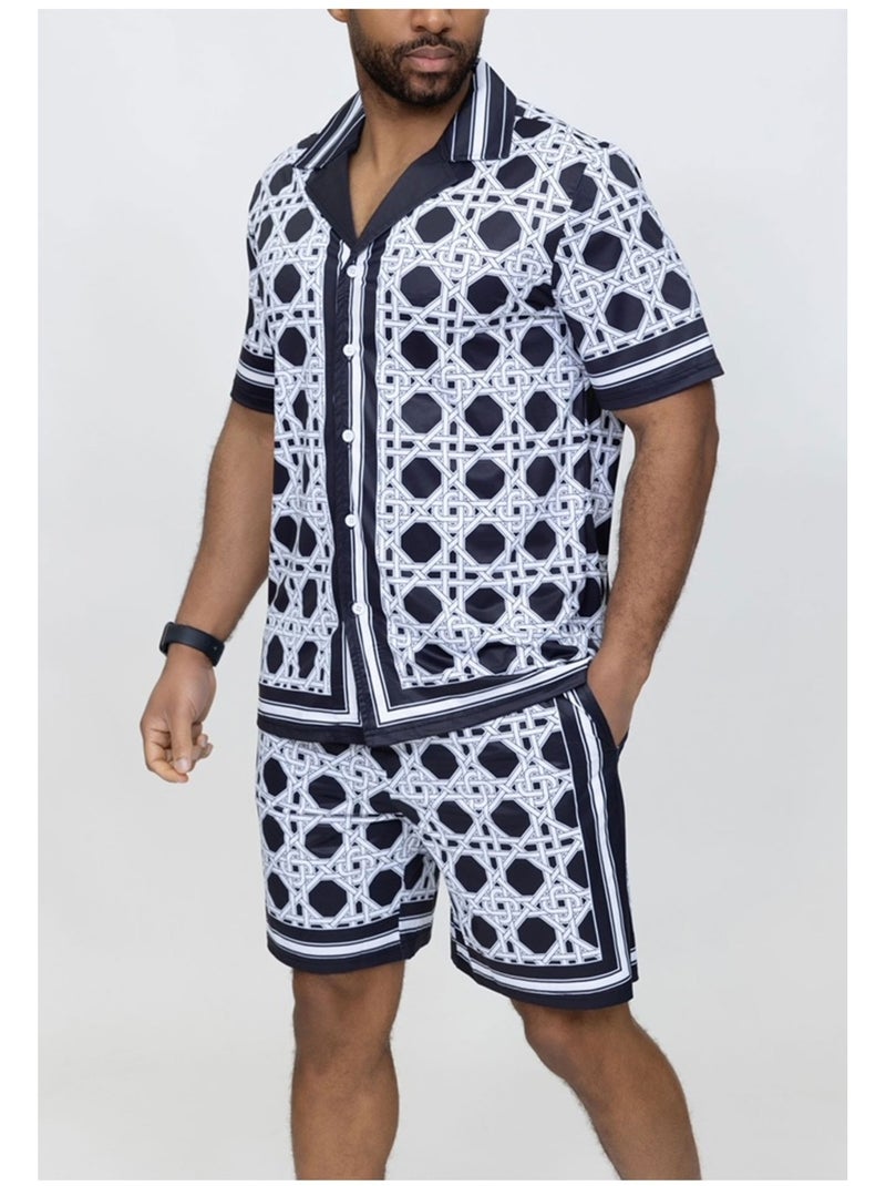 Ensemble Short,Chemise Kebello Noir Noir - Kiabi