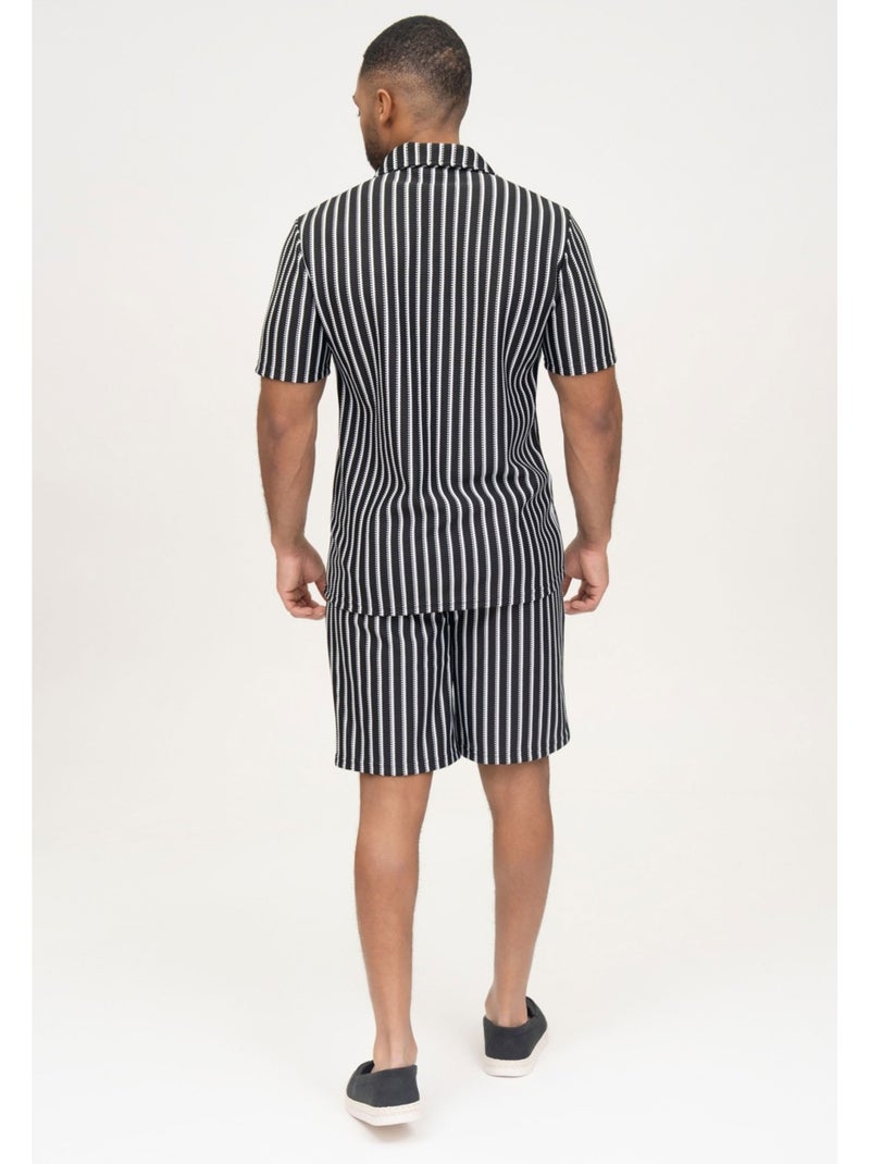 Ensemble Short,Chemise Kebello Noir Noir - Kiabi