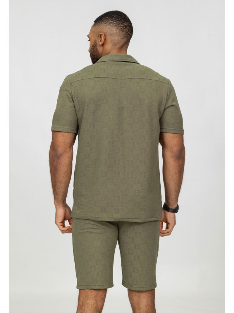 Ensemble Short,Chemise Kebello Vert - Kiabi