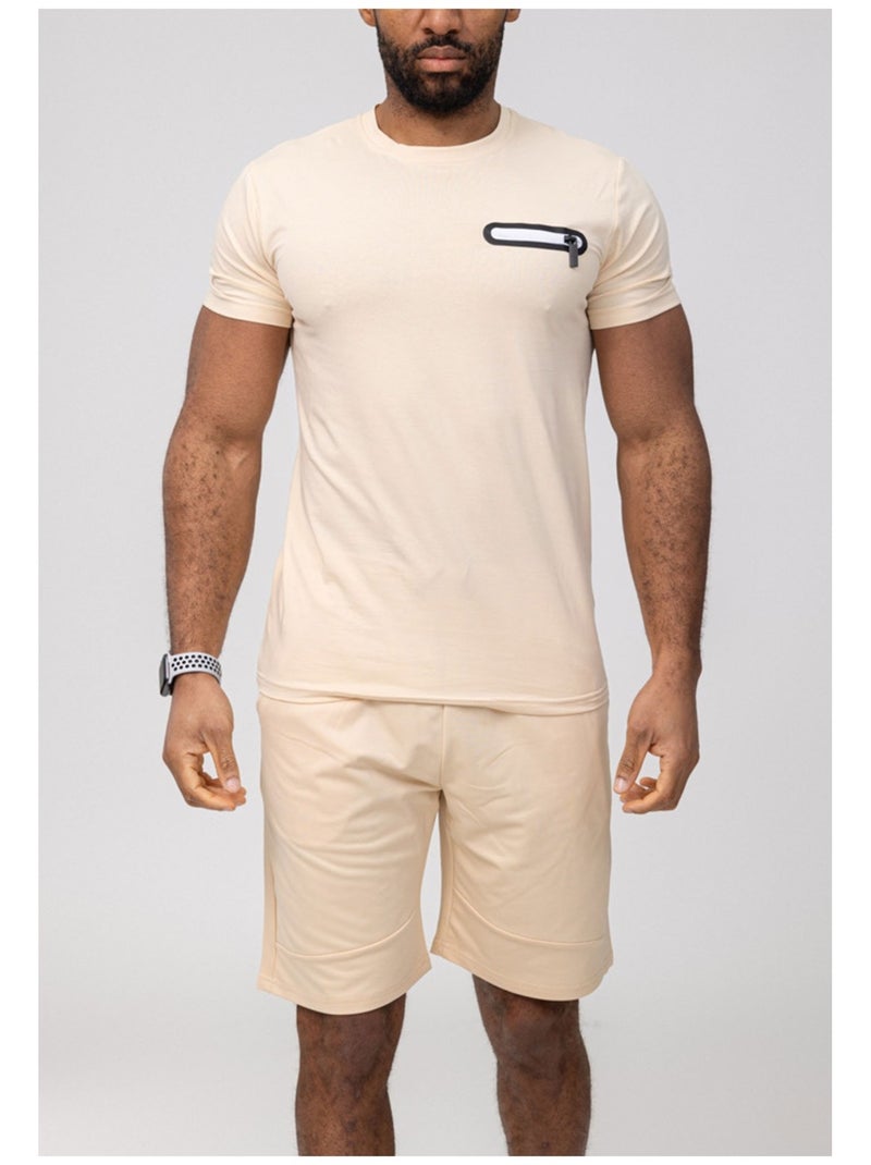 Ensemble Short,T-shirt Kebello Beige - Kiabi